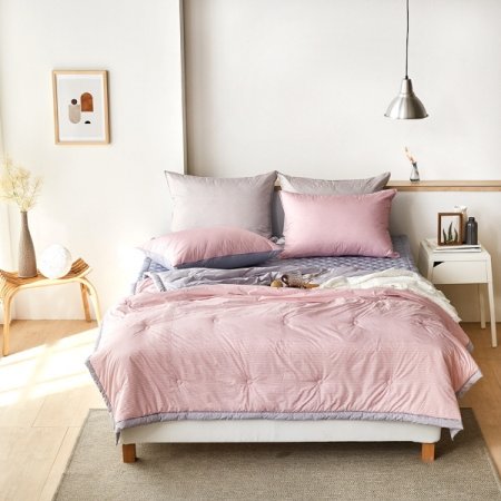 알러지케어 리케 핑크 간절기 차렵Q