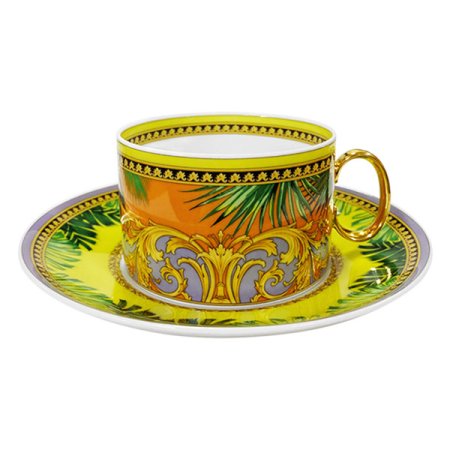 정글 애니멀 로우컵앤소서 200ml