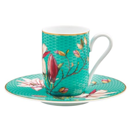 트레조플로리터콰즈에스프레소 컵앤소서