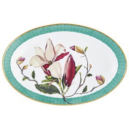 트레조플로리 터콰즈오발플레이트16cm