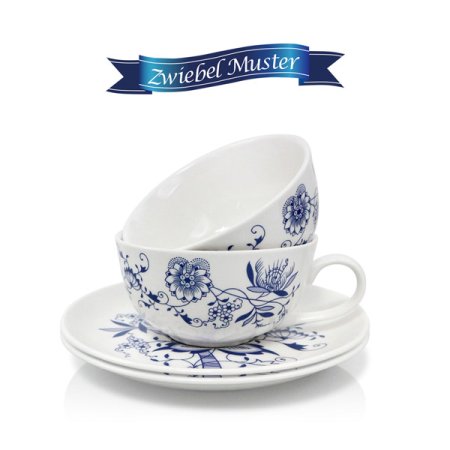 쯔비벨무스터 홍차잔 2인조세트