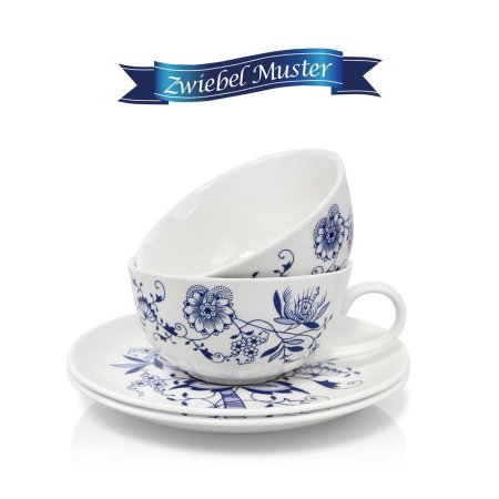 쯔비벨무스터 비엔나 빅 커피잔 2인조