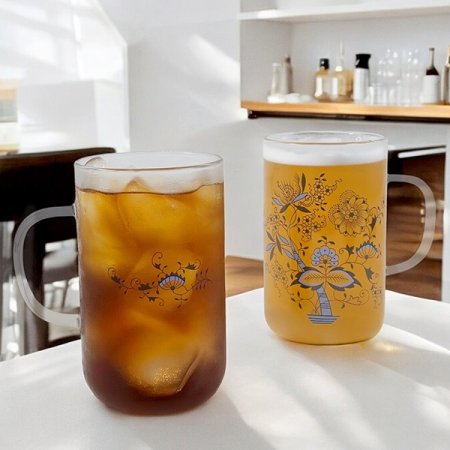 쯔비벨무스터글라스머그컵 대형 2p세트