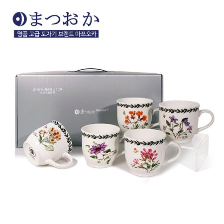 마쯔오카 야생화 머그 5p 세트