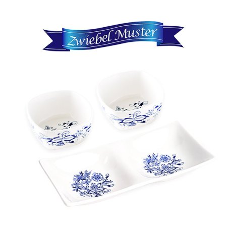 쯔비벨무스터 스퀘어 플레이트 세트