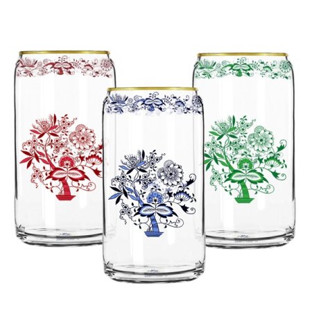 3way 글라스 골드 캔맥주잔