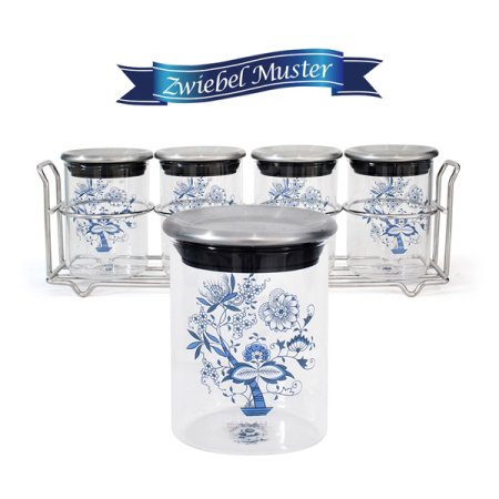 쯔비벨무스터 내열유리 양념병 4종세트