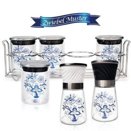 쯔비벨무스터 글라스 양념통 풀세트