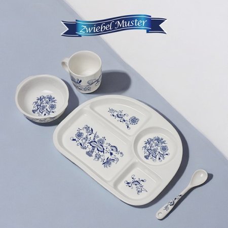 쯔비벨무스터 어린이 도자기 사각 식판