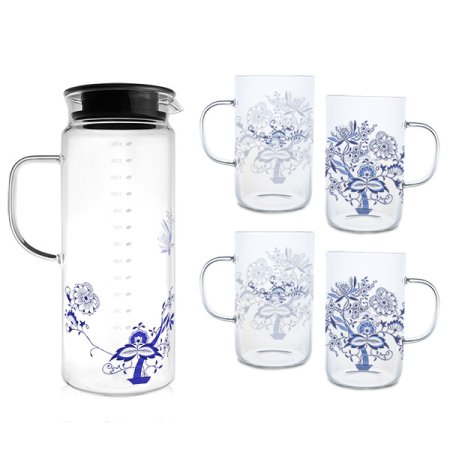 쯔비벨무스터 글라스 물병컵 5종세트