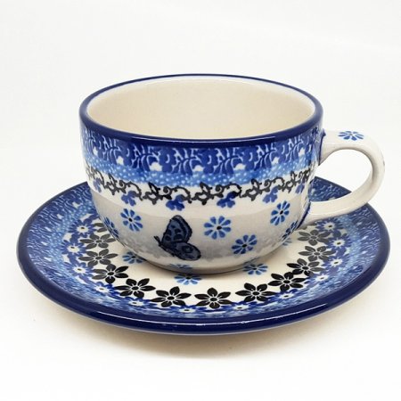 폴란드그릇 커피잔대