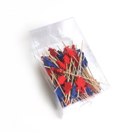 색 펭귄 대나무 과일꽂이58