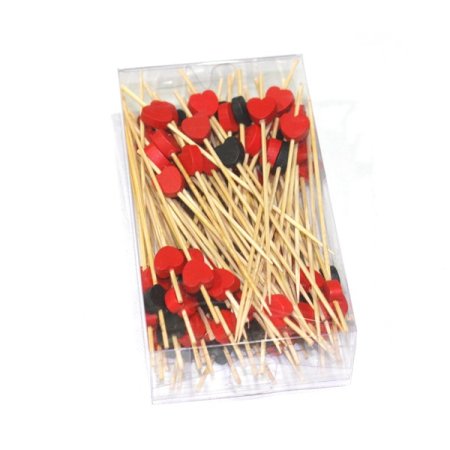 하트블랙레드 대나무과일꽂이19