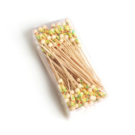 색매듭노랑 대나무 과일꽂이18