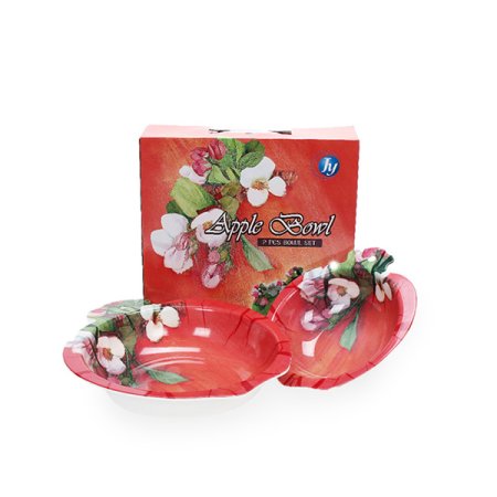 애플 플라워 과일볼세트2p 홍사과