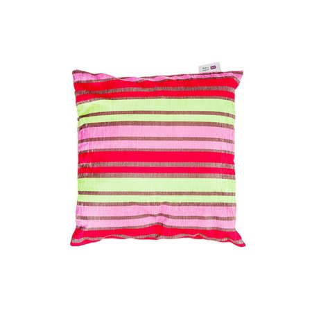 쿠션 카니발 스트라이프 핑크