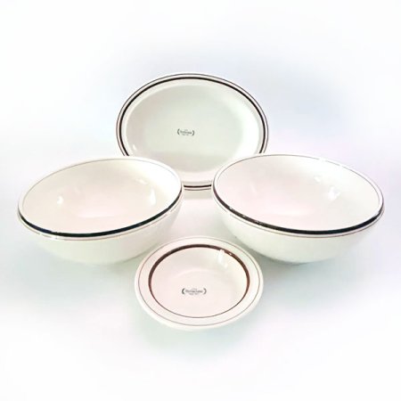 메이플 2인 면기 세트 라인컬러 4p