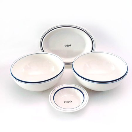 메이플 2인 면기 세트 라인컬러 4p