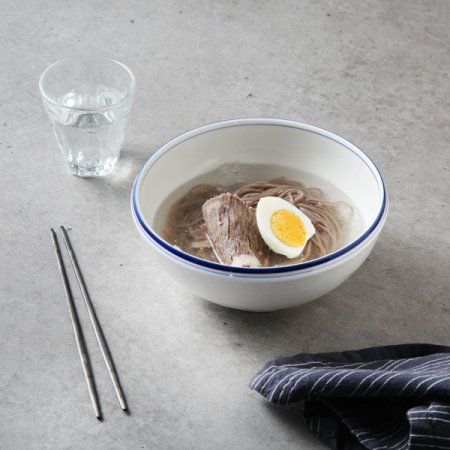 메이플 2인 면기 세트 라인컬러 4p