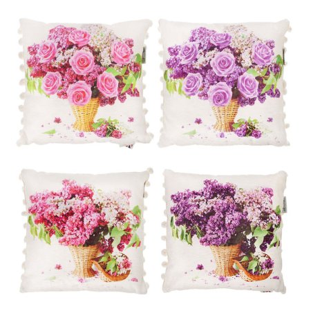영국 소파쿠션 꽃바구니 폼폼 11