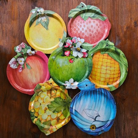 멜라민 과일모양 쟁반중 7종 택1