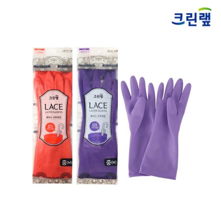 레이스 고무장갑중1박스 5