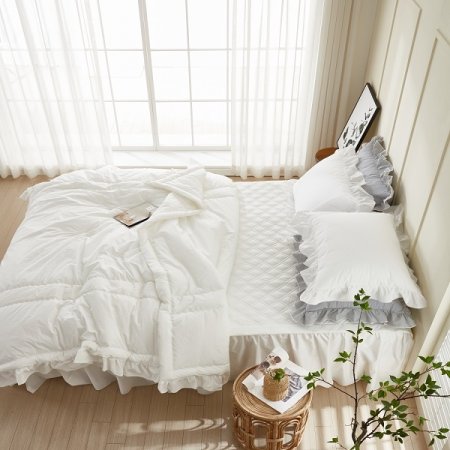 고밀도 쟈스민 레이스 베개커버Q