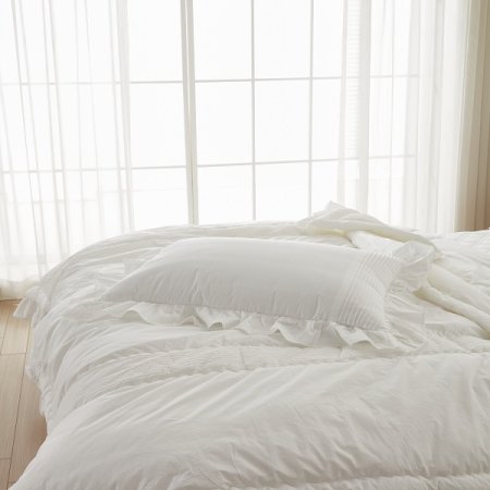 고밀도 쟈스민 레이스 베개커버Q