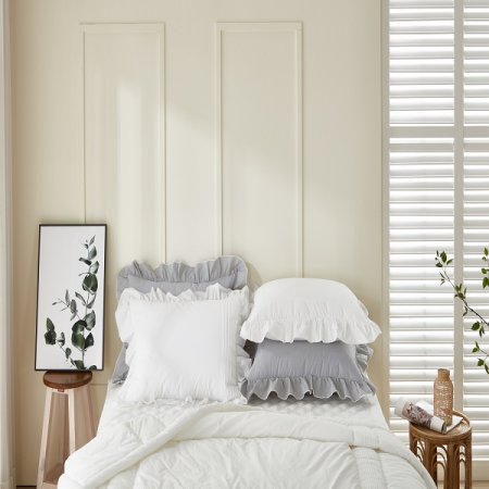 고밀도 쟈스민 레이스 차렵베개세트Q