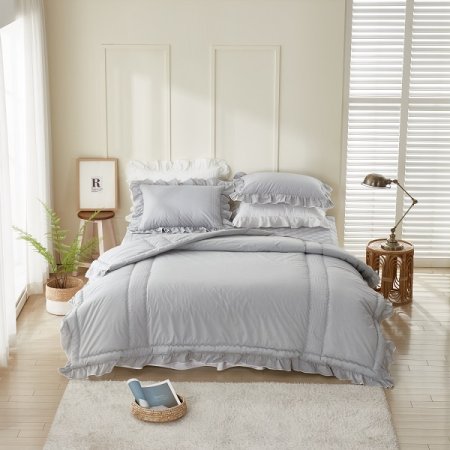 고밀도 쟈스민 레이스 차렵베개세트Q