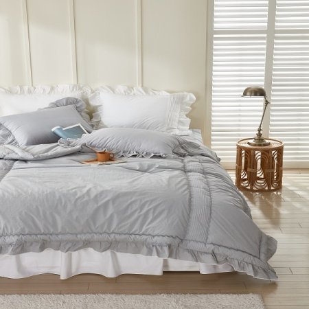 고밀도 쟈스민 레이스 차렵베개세트Q