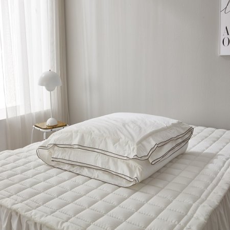 고밀도 이중프릴 차렵베개세트Q