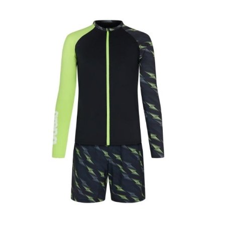 남성 레저 짚업 래쉬가드 세트