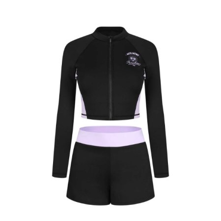 파라다이즈 레저 크롭 래쉬가드 세트