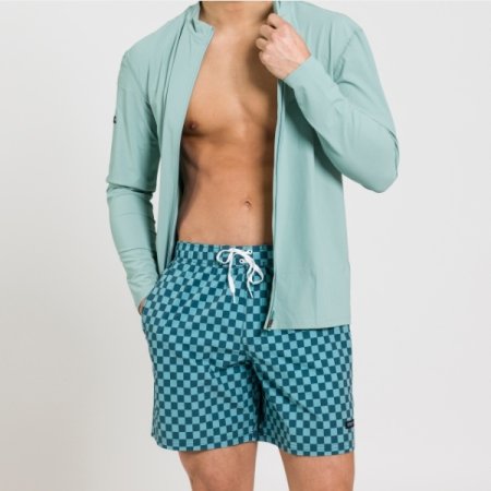 체커보드 레저 35부 팬츠수영복