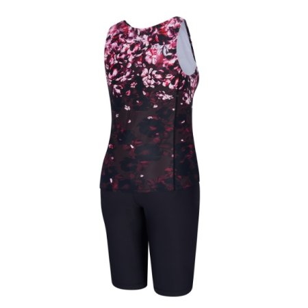 여성 4부 반신 슈트 세트수영복