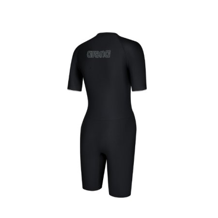 여성 반팔 4부반신 슈트 수영복