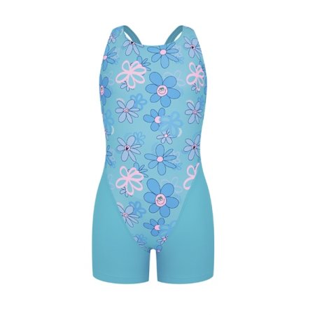 여아동 3부 반신 레이스백수영복