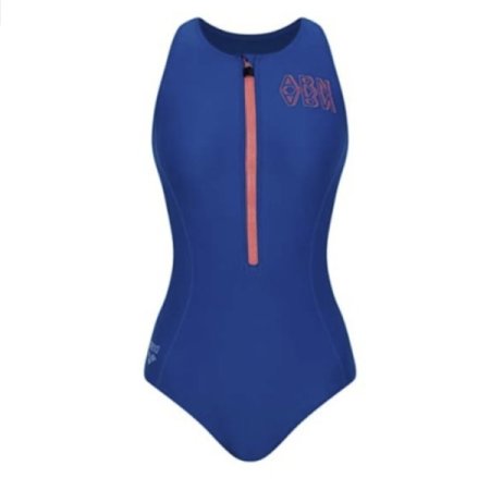 여성 일반 원피스 클로즈백 수영복