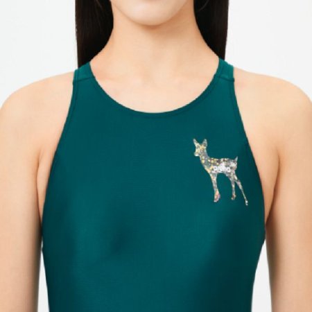 디어베어 선수 원피스 레이스백 수영복