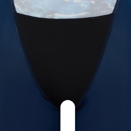 여성 4부 반신 레이서백 수영복