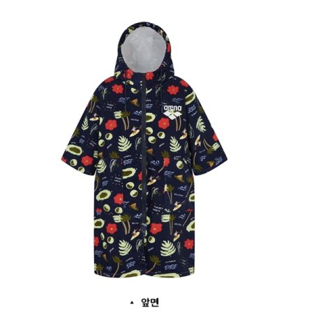 유니아일랜드 집업 판초 타월