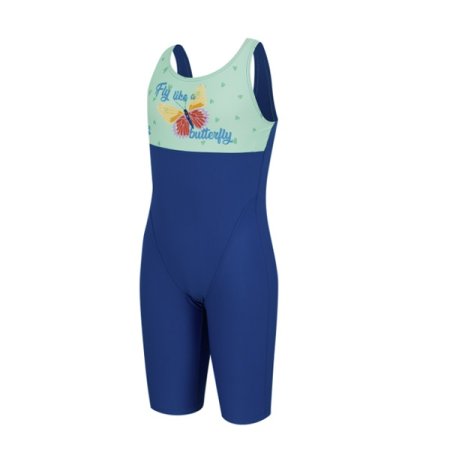 버터플라이 아동 4부반신 U백 수영복