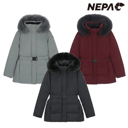 여성 프리미아 벨티드 다운자켓