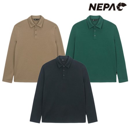 남성 멜란지 조직감 폴로티셔츠