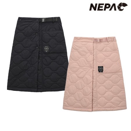 여성 써모퍼프 패딩 랩 스커트