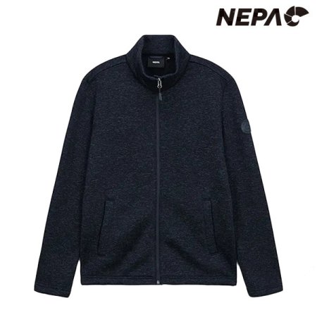 남성 에센셜 스탠드 칼라 플리스자켓