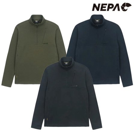 남성 패스파인더 브러시드 집업티셔츠