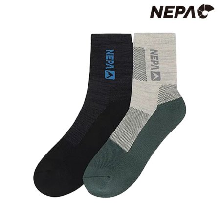 남성 트레킹 중목 양말 2족세트