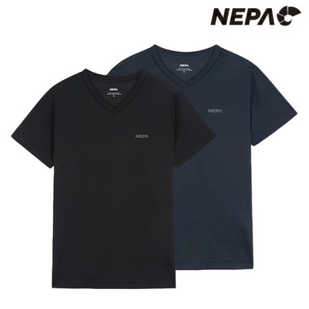공용팩 브이넥 티셔츠2PACK